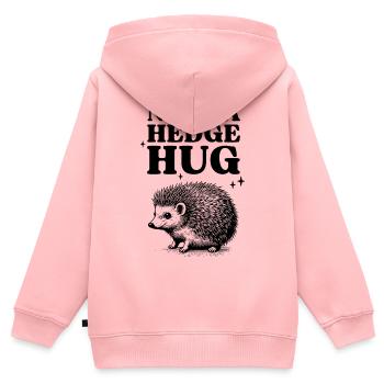 Winkendes Logo mit abstrakten Grafiken - Kinder Premium Organic Zip Hoodie - Rosa - Hinten - AI Model Kid Female (0cm)