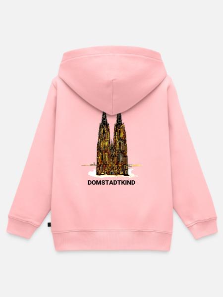 Kölner Dom - Domstadtkind - Kinder Premium Organic Zip Hoodie - Rosa