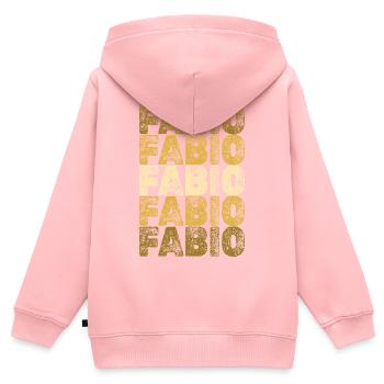 Roots Fabio - Kids Premium Organic Zip-up Hoodie - rose - Back - AI Model Kid Female (0cm)