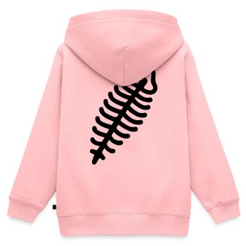 Fossil - Kinder Premium Organic Zip Hoodie - Rosa - Hinten - AI Model Kid Female (0cm)