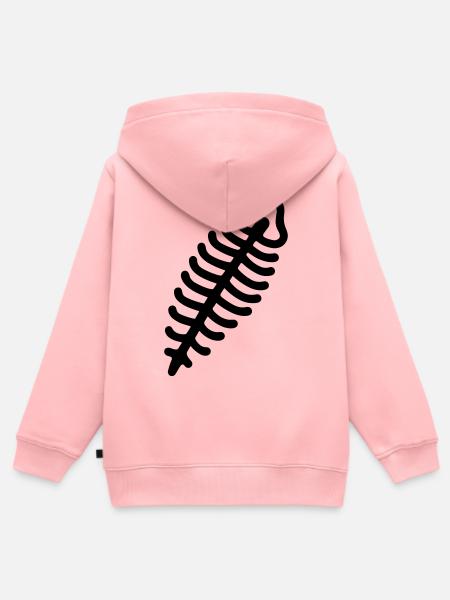Fossil - Kinder Premium Organic Zip Hoodie - Rosa