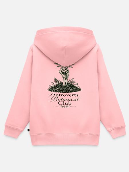 Introverts Botanischer Club Blüte - Kinder Premium Organic Zip Hoodie - Rosa