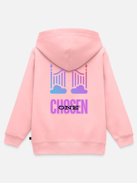 Auserwählter - Kinder Premium Organic Zip Hoodie - Rosa