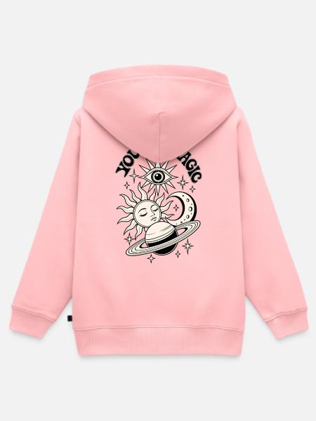 You Are Magic Celestial - Kinder Premium Organic Zip Hoodie - Rosa