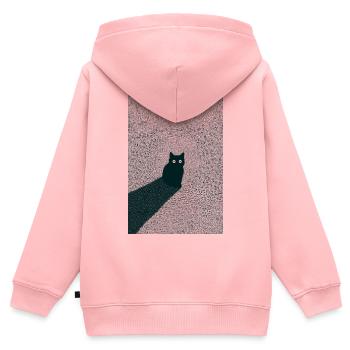 Kitty Dots - Kinder Premium Organic Zip Hoodie - Rosa - Hinten - AI Model Kid Female (0cm)