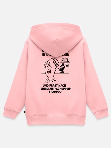 antischuppen shampoo fisch witz - Kinder Premium Organic Zip Hoodie - Rosa