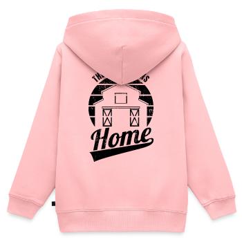 Farmer Inspiration - Kids Premium Organic Zip-up Hoodie - rose - Back - AI Model Kid Female (0cm)