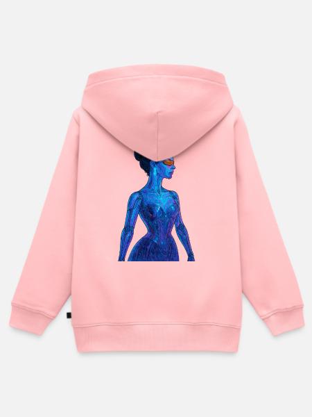 Madame X 2.0 - Kinder Premium Organic Zip Hoodie - Rosa