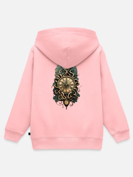 Die mysteriöse Steampunk-Bewegung. - Kinder Premium Organic Zip Hoodie - Rosa
