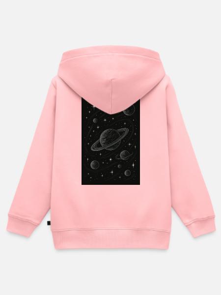 Raum - Kinder Premium Organic Zip Hoodie - Rosa