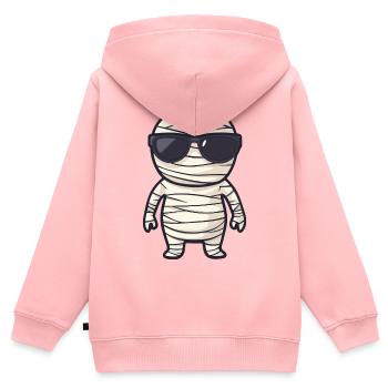 Mummy with sunglasses - Kids Premium Organic Zip-up Hoodie - rose - Back - AI Model Kid Female (0cm)