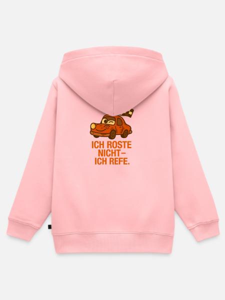 Ich_Roste_nicht_ich_Reife - Kinder Premium Organic Zip Hoodie - Rosa