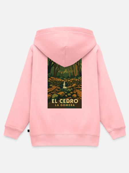 Cedro La Gomera - Kinder Premium Organic Zip Hoodie - Rosa
