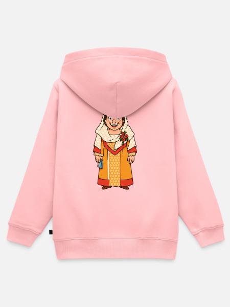Josefamunda-Riese - Kinder Premium Organic Zip Hoodie - Rosa