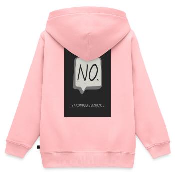 NO. ist ein kompletter Satz - Kinder Premium Organic Zip Hoodie - Rosa - Hinten - AI Model Kid Female (0cm)