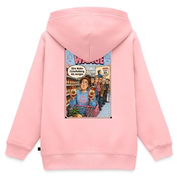 Sternzeichen Waage -  Humor für Unentschlossene - Kinder Premium Organic Zip Hoodie - Rosa - Hinten - AI Model Kid Female (0cm)