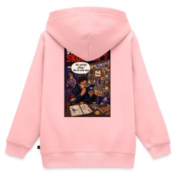 Sternzeichen Skorpion - Wenn „Okay“ nicht okay ist - Kinder Premium Organic Zip Hoodie - Rosa - Hinten - AI Model Kid Female (0cm)