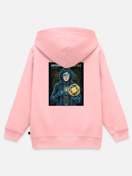 Cyber Kopernikus 1543 - Kinder Premium Organic Zip Hoodie - Rosa