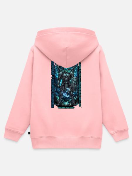 Cyber Sobieski - Kinder Premium Organic Zip Hoodie - Rosa