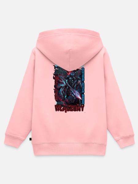Cyber-Husaren-Angriff - Kinder Premium Organic Zip Hoodie - Rosa