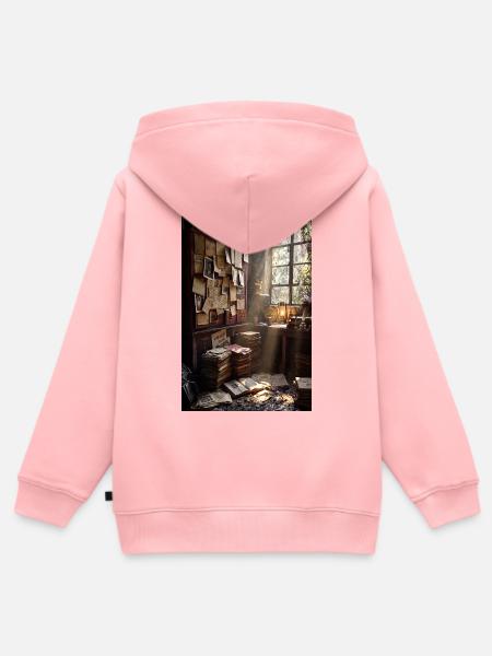 Dusty Archiv-Studie - Kinder Premium Organic Zip Hoodie - Rosa
