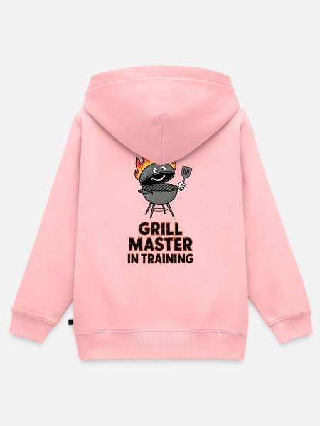 Grill Master in Training - Kinder Premium Organic Zip Hoodie - Rosa