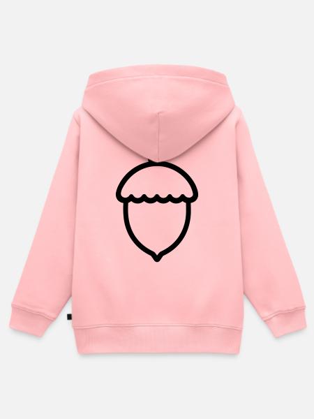 Eiche - Kinder Premium Organic Zip Hoodie - Rosa