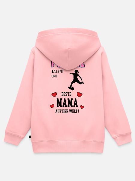 Futsal Spielerin Mama Futsalerin Mutter Frau - Kinder Premium Organic Zip Hoodie - Rosa