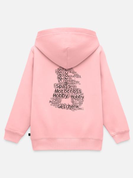 Direkte Motocross Aussage - Kinder Premium Organic Zip Hoodie - Rosa