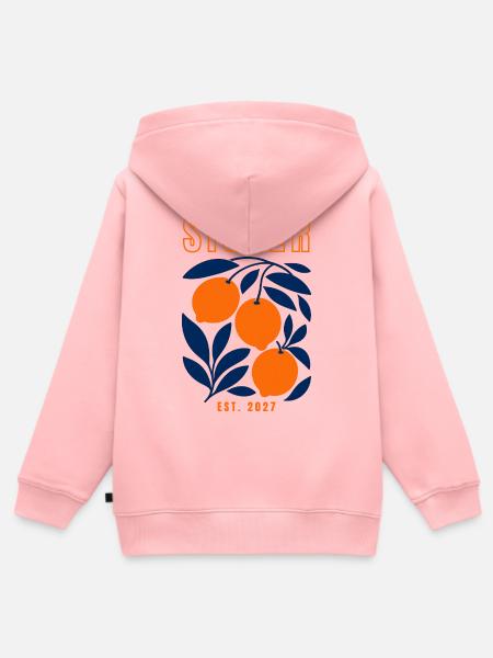 Sister 2027 - Kinder Premium Organic Zip Hoodie - Rosa