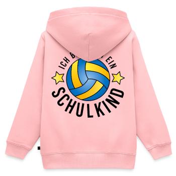 Ich bin jetzt ein Schulkind Handball Einschulung - Kinder Premium Organic Zip Hoodie - Rosa - Hinten - AI Model Kid Female (0cm)