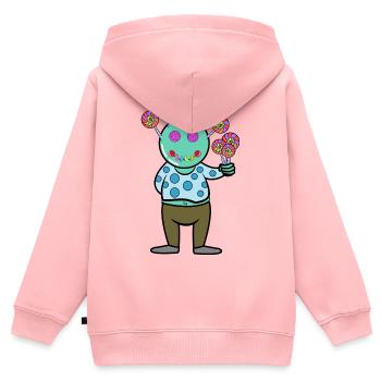 Sweets Sweet tooth Dessert Delicious - Kids Premium Organic Zip-up Hoodie - rose - Back - AI Model Kid Female (0cm)