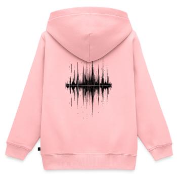Soundwave - Kids Premium Organic Zip-up Hoodie - rose - Back - AI Model Kid Female (0cm)