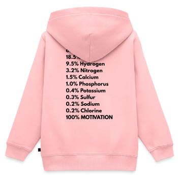 Menschlicher Körper - Kinder Premium Organic Zip Hoodie - Rosa - Hinten - AI Model Kid Female (0cm)