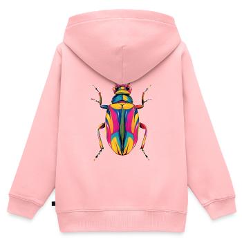Maikäfer Süßer Hirschkäfer Nashornkäfer Insekten - Kinder Premium Organic Zip Hoodie - Rosa - Hinten - AI Model Kid Female (0cm)