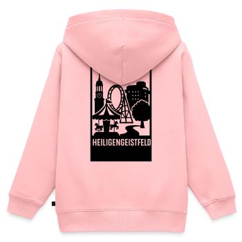 Heiligengeistfeld Hamburg - Kinder Premium Organic Zip Hoodie - Rosa - Hinten - AI Model Kid Female (0cm)