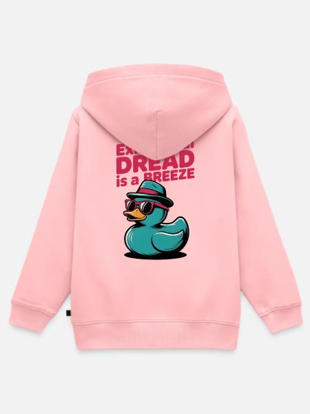 Kaczor z kapeluszem - Kinder Premium Organic Zip Hoodie - Rosa