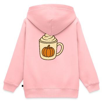 Pumpkin Spice - Kids Premium Organic Zip-up Hoodie - rose - Back - AI Model Kid Female (0cm)