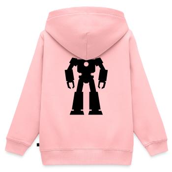 Robots – AI Technology Sci-Fi Nerd Design - Kids Premium Organic Zip-up Hoodie - rose - Back - AI Model Kid Female (0cm)