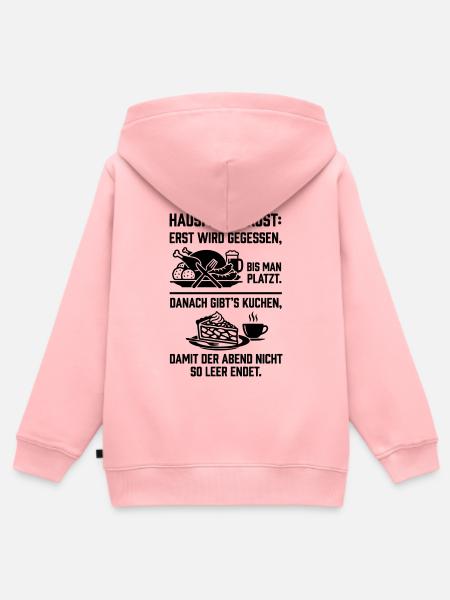 Hausmannskost typisch deutsch - Kinder Premium Organic Zip Hoodie - Rosa