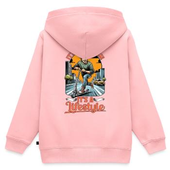 Scooter It's Not A Phase It's A Scooter Driver - Kids Premium Organic Zip-up Hoodie - rose - Back - AI Model Kid Female (0cm)