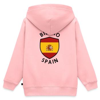 Bilbao Schild Spanien Wappen Abschlag - Kinder Premium Organic Zip Hoodie - Rosa - Hinten - AI Model Kid Female (0cm)