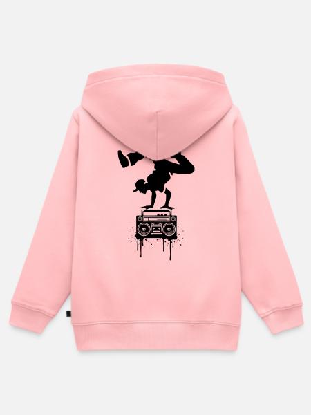 Tanz - Kinder Premium Organic Zip Hoodie - Rosa