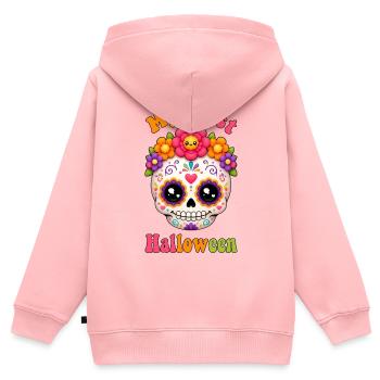 Halloween baby my first Halloween Kawaii - Kinder Premium Organic Zip Hoodie - Rosa - Hinten - AI Model Kid Female (0cm)