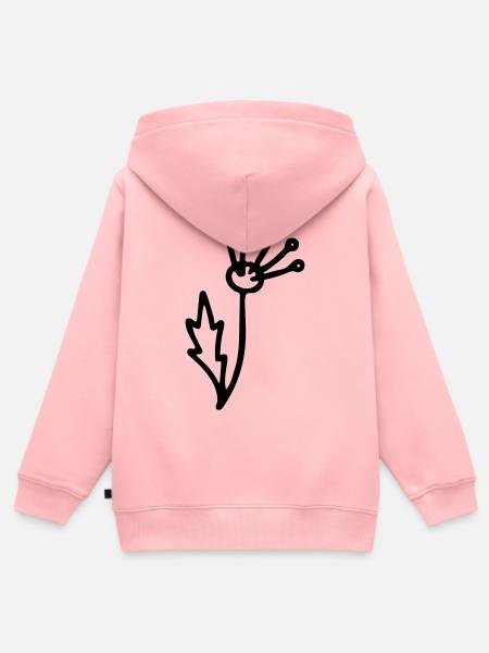 Blume 2 - Kinder Premium Organic Zip Hoodie - Rosa