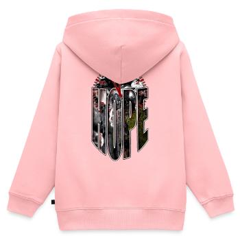 Hope Clock 5 to 12 Tree Nature Climate Environment - Kids Premium Organic Zip-up Hoodie - rose - Back - AI Model Kid Female (0cm)