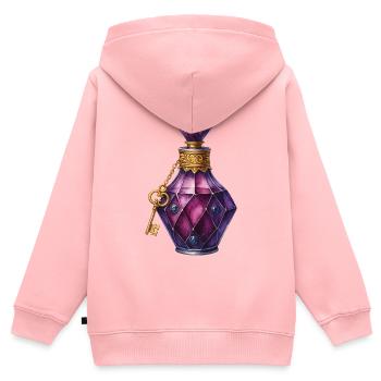 Magic Potion Elixir Vial Jewel Spell Potion - Kids Premium Organic Zip-up Hoodie - rose - Back - AI Model Kid Female (0cm)