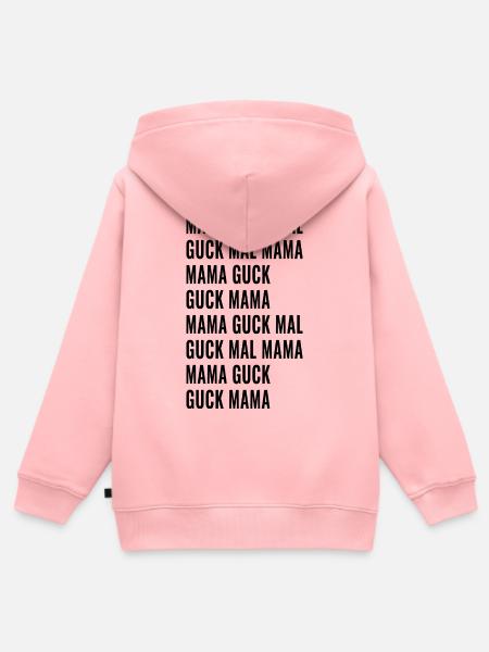 Guck Mal Mama - Kinder Premium Organic Zip Hoodie - Rosa