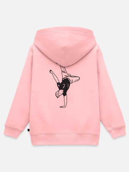 B Boy - Kinder Premium Organic Zip Hoodie - Rosa