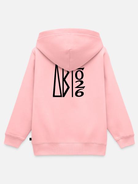 ABI 2026 Klassisch Modern - Kinder Premium Organic Zip Hoodie - Rosa